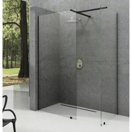 Душевое ограждение Ravak Walk-In Wall+Walk-In Wall 140х100 см (стекло 8 мм), чёрный/прозрачное - фото 