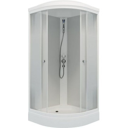 Душевая кабина Triton Лайт А ДН4 100х100 см, белый/матовое - фото 