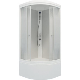 Душевая кабина Triton Лайт Б ДН4 90х90 см, белый/матовое - фото 
