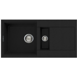 Кухонная мойка Omoikiri Sakaime 86-2-BL 4993117, чёрный, Цвет производителя: чёрный - фото 