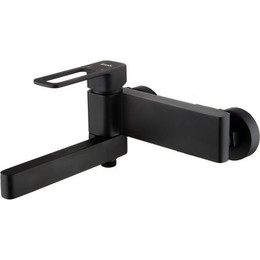 Смеситель для ванны Iddis Slide SLIBL00i02WA, черный матовый - фото 