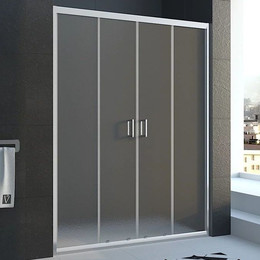 Душевая дверь Veconi Vianno 140 см VN45-140-02-19C1, хром/матовое - фото 