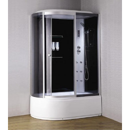 Гидробокс LORANTO CS-007-1 R 120х85 см, хром/тонированное - фото 