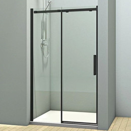 Душевая дверь Veconi Vianno 140 см VN70-140-01-19C4, чёрный/прозрачное - фото 