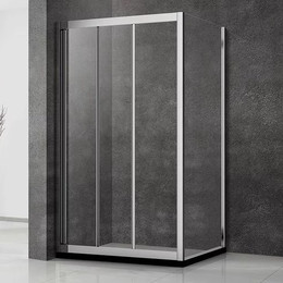 Душевое ограждение Veconi Rovigo 150х70 см RV031-15070-01-C5, хром/прозрачное - фото 