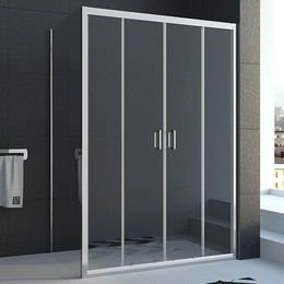 Душевое ограждение Veconi Rovigo 140х70 см RV045-14070PR-01-19C1, хром/прозрачное - фото 