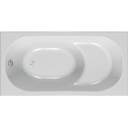 Ванна акриловая сидячая Kolpa-San Tamia S 140x70 см (в комплекте: каркас и слив-перелив) - фото 
