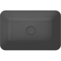 Раковина-чаша Kerama Marazzi Plaza 55x36 см PLR.wb.55\BLK.M, черный матовый - фото 