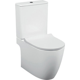 Унитаз-компакт безободковый VitrA Sento Open-Back 9830B003-7204 с крышкой микролифт - фото 