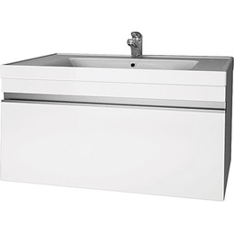 Тумба подвесная с раковиной Dreja Grace 70 см 99.0910, белый глянец - фото 