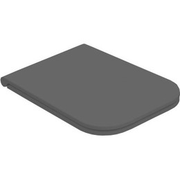 Сиденье с крышкой для унитаза Globo Stone микролифт ST022.AR/cr, черный матовый - фото 