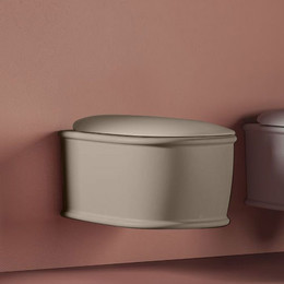 Унитаз подвесной безободковый ArtCeram Atelier ATV001 41 00, matera, Цвет производителя: коричневый - фото 