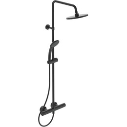 Душевая стойка с термостатом Ideal Standard Ceratherm T25 A7545XG, черный матовый - фото 