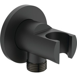 Шланговое подсоединение с держателем Ideal Standard Silk Black Idealrain BC807XG, черный матовый - фото 