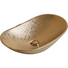 Раковина-чаша CeramaLux NC 61 см 7811ASJ, золотой - фото 