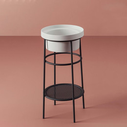 Раковина с металлической консолью ArtCeram Fuori Scala 40 см TFL032 05 00, белый глянцевый/чёрный матовый - фото 