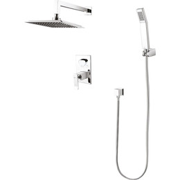 Душевая система для душа Lemark Contest LM5829CW, хром/белый - фото 