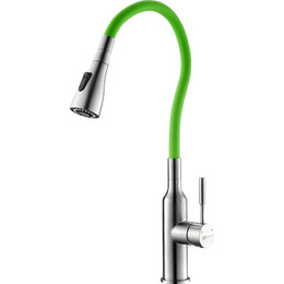 Смеситель для кухни Lemark Expert LM5082S-Green, хром/зеленый - фото 