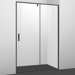 Душевая дверь WasserKraft Elbe 100 см 74P12, черный/прозрачное - фото 