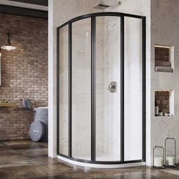 Душевое ограждение Ravak Supernova SKCP4 90x90 см 3117O30211 чёрный/pearl - фото 