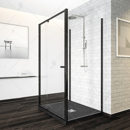 Душевое ограждение RGW PA-44B 120x80 см 04084418-014, черный/прозрачное - фото 