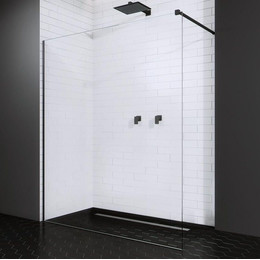 Душевая перегородка Radaway Modo New Black II 50x200 см 389054-54-01 (стекло 8 мм), черный/прозрачное - фото 