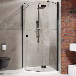 Душевое ограждение Radaway Essenza New Black PTJ 90x100 см R, черный/прозрачное - фото 