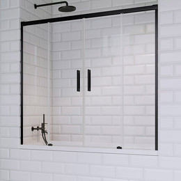Шторка для ванны Radaway Idea Black PN DWD 150 см 10004150-54-01, черный/прозрачное - фото 