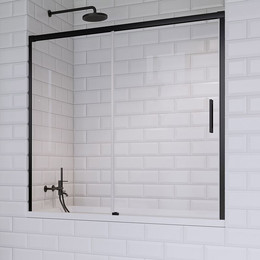 Шторка для ванны Radaway Idea Black PN DWJ 140 см 10003140-54-01L, черный/прозрачное - фото 