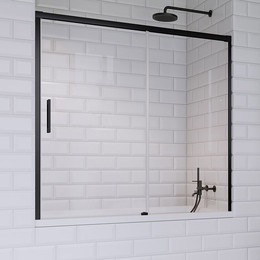 Шторка для ванны Radaway Idea Black PN DWJ 150 см 10003150-54-01R, черный/прозрачное - фото 