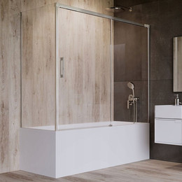 Шторка для ванны Radaway Idea PN DWJ + S 160x75 см R, хром/прозрачное - фото 