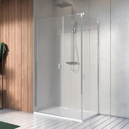 Душевое ограждение Radaway Nes 8 KDS I + S1 140x90 см L (стекло 8 мм), хром/прозрачное - фото 