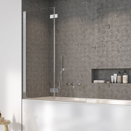 Шторка для ванны Radaway Nes PND I 120 см 10010120-01-01L, хром/прозрачное - фото 