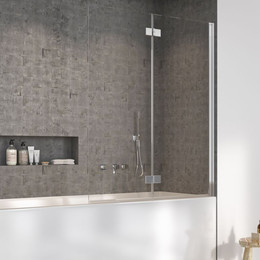 Шторка для ванны Radaway Nes PND I 110 см 10010110-01-01R, хром/прозрачное - фото 