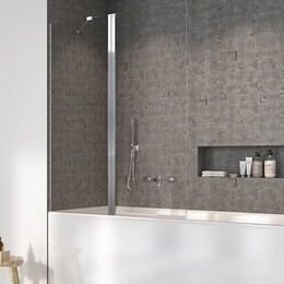 Шторка для ванны Radaway Nes 8 PND II 120 см 10088120-01-01L (стекло 8 мм), хром/прозрачное - фото 