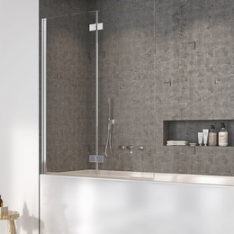 Шторка для ванны Radaway Nes 8 PND I 110 см 10060110-01-01L (стекло 8 мм), хром/прозрачное - фото 