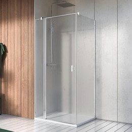 Душевое ограждение Radaway Nes 8 KDJ II 90x80 см L (стекло 8 мм), хром/прозрачное - фото 