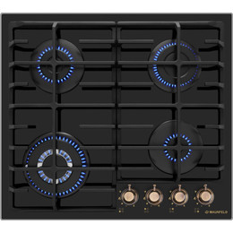 Газовая варочная поверхность Maunfeld EGHG.64.63CB.R/G (чёрное стекло) - фото 
