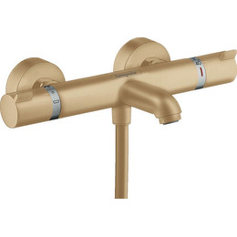 Смеситель для ванны с термостатом Hansgrohe Ecostat Comfort 13114140, шлифованная бронза - фото 
