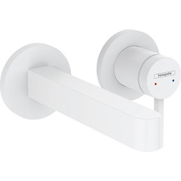 Смеситель для раковины настенный Hansgrohe Finoris 76051700, белый матовый - фото 