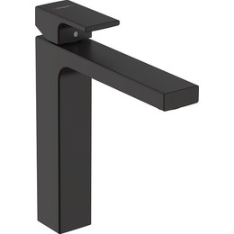 Смеситель для раковины высокий Hansgrohe Vernis Shape 71562670, черный матовый - фото 