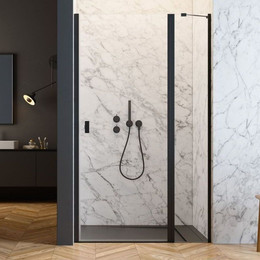 Душевая дверь Radaway Nes 8 Black DWJ II 110 см 10083110-54-01R (стекло 8 мм), черный/прозрачное - фото 