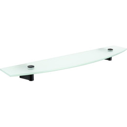 Стеклянная полка Fixsen Trend 52 см FX-97803, цвет чёрный матовый - фото 