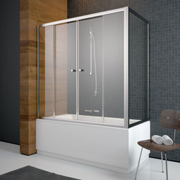 Шторка для ванны Radaway Vesta DWD+S 140x75 см, хром/прозрачное - фото 