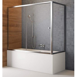 Шторка для ванны Radaway Vesta DWJ+S 150x75 см, хром/прозрачное - фото 