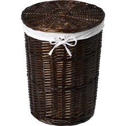 Корзина для белья WasserKraft Elbe 39 см WB-740-M, цвет тёмно-коричневый - фото 