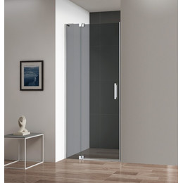 Душевая дверь Cezares 80/90 см SLIDER-B-1-80/90-GRIGIO-Cr (стекло 8 мм) хром/серое - фото 