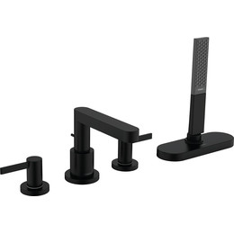 Смеситель для ванны Hansgrohe Finoris 76444670, черный матовый - фото 