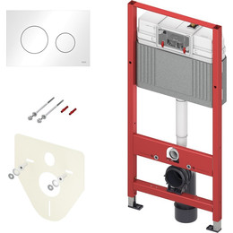 Инсталляция для подвесного унитаза TECEbase 2.0 K440920 (кнопка белая) - фото 