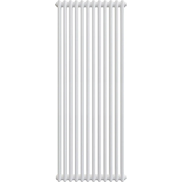 Вертикальный радиатор Zehnder Charleston 2180 580х1790 мм (12 секций) боковое подключение, белый - фото 